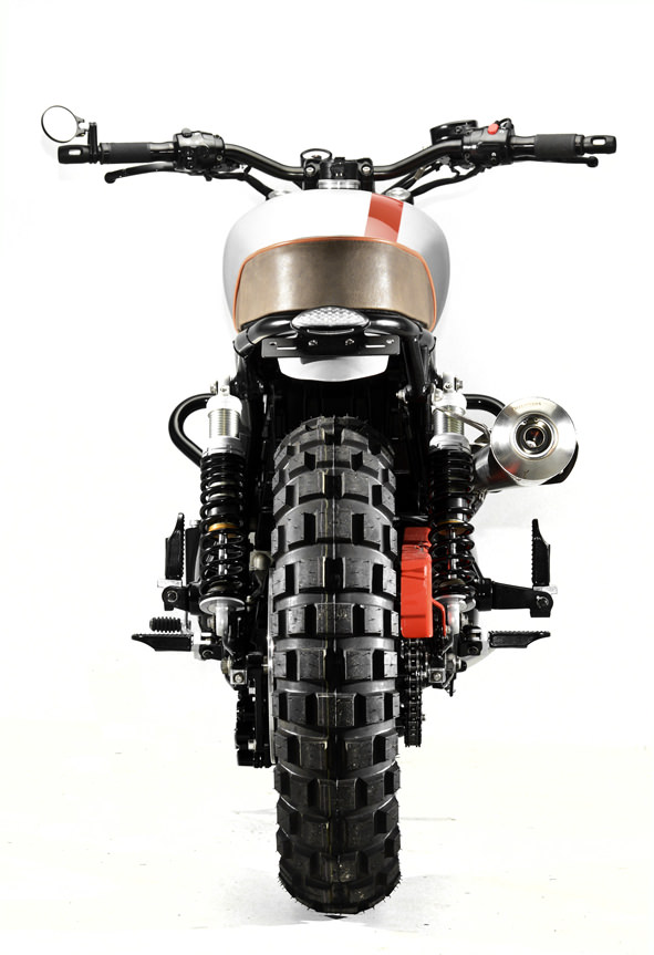 Steel Bent Customs Triumph Bonneville T100 Scrambler Bikers Cafe
