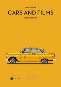 Movie Poster Checker Taxicab Taxi Driver