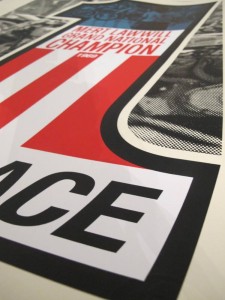 Vintage Motorsport Silkscreen Poster