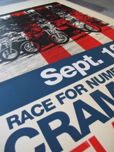 Vintage Motorsport Silkscreen Poster