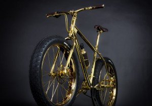 solid gold mountain bike